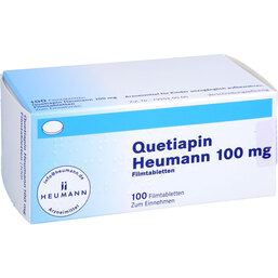 Abbildung: Quetiapin Heumann 100 mg Filmtabletten 100 St, Filmtabletten PZN 08850695