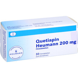 Abbildung: Quetiapin Heumann 200 mg Filmtabletten 50 St, Filmtabletten PZN 08850726