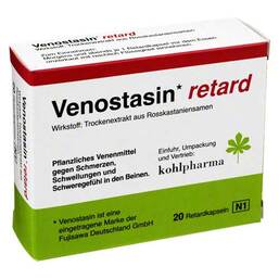 Abbildung: Venostasin retard 50 mg Hartkapsel retardiert 20 St, Retard-Kapseln PZN 08862646