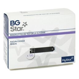 Abbildung: Bgstar Teststreifen 100 St, Teststreifen PZN 08863611 
