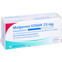 Abbildung: Melperon STADA 25 mg Filmtabletten 20 St, Filmtabletten PZN 08865283