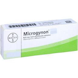 Abbildung: Microgynon 21 überzogene Tabletten 6X21 St, Überzogene Tabletten PZN 08875011