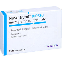 Abbildung: Novothyral 100 Tabletten 100 St, Tabletten PZN 08875330