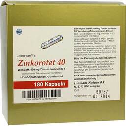 Abbildung: Zinkorotat 40 Leinersan Kapseln Kapseln, 180 St PZN 08878676