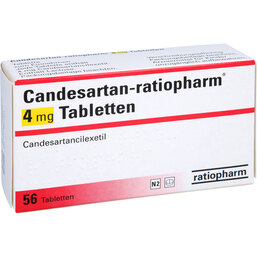 Abbildung: Candesartan ratiopharm 4 mg Tabletten 56 St, Tabletten PZN 08879546