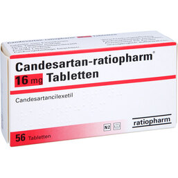 Abbildung: Candesartan ratiopharm 16 mg Tabletten 56 St, Tabletten PZN 08879776
