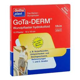 Abbildung: Gota Derm thin Pflaster 10 St, Pflaster PZN 08880041