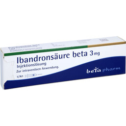 Abbildung: Ibandronsäure beta 3 mg Injektionslösung 1 St, Injektionslösung PZN 08881520