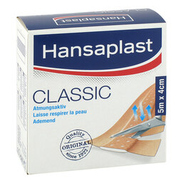 Abbildung: Hansaplast Classic Pflaster 5mx4cm 1 St, Pflaster PZN 08882850