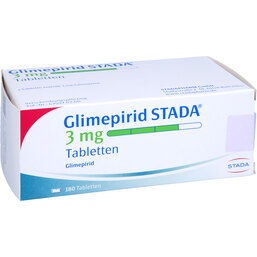 Abbildung: Glimepirid STADA 3 mg Tabletten 180 St, Tabletten PZN 08884323