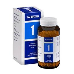 Abbildung: Biochemie Orthim 1 Calcium fluoratum D 12 Tabletten Tabletten, 800 St PZN 08885386