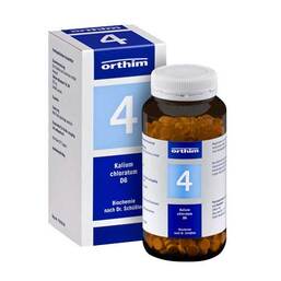 Abbildung: Biochemie Orthim 4 Kalium chloratum D 6 Tabletten Tabletten, 800 St PZN 08885446