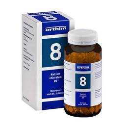 Abbildung: Biochemie Orthim 8 Natrium chloratum D 6 Tabletten Tabletten, 800 St PZN 08885481