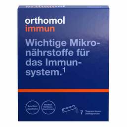 Abbildung: Orthomol Immun Direktgranulat Menthol-Himbeere Granulat, 7 St PZN 08885943