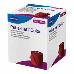 Abbildung: Peha Haft Color Fixierbinde latexf.10 cm x 20 m rot 1 St, Binden PZN 08886517