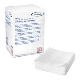 Abbildung: Mullkompressen 10x10cm 12-fa 100 St, Kompressen PZN 08888769