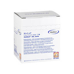 Abbildung: Mullkompressen 7,5x7,5cm 8-f Kompressen, 25X2 St PZN 08888864