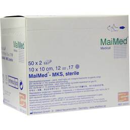 Abbildung: Schlitzkompressen 10x10cm 12 50X2 St, Kompressen PZN 08888999