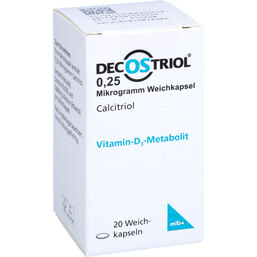 Abbildung: Decostriol 0,25 µg Weichkapseln 20 St, Weichkapseln PZN 08890447