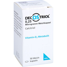 Abbildung: Decostriol 0,25 µg Weichkapseln 50 St, Weichkapseln PZN 08890453