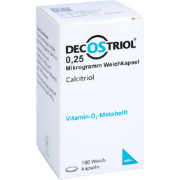 Abbildung: Decostriol 0,25 µg Weichkapseln 100 St, Weichkapseln PZN 08890476