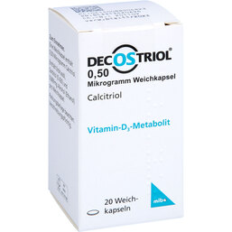 Abbildung: Decostriol 0,50 µg Weichkapseln 20 St, Weichkapseln PZN 08890482