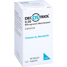 Abbildung: Decostriol 0,50 µg Weichkapseln 50 St, Weichkapseln PZN 08890499
