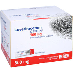 Abbildung: Levetiracetam Desitin 500 mg Granulat 50 St, Granulat PZN 08891435