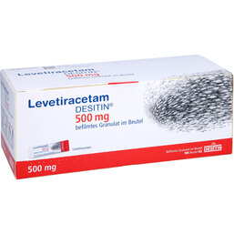 Abbildung: Levetiracetam Desitin 500 mg Granulat 100 St, Granulat PZN 08891458