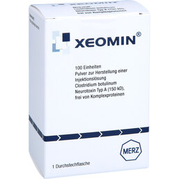 Abbildung: Xeomin 100 LD50 Einheiten Pulver zur Herstellung einer Injektionslösung 1 St, Pulver zur Herstellung einer Injektionslösung PZN 08892400
