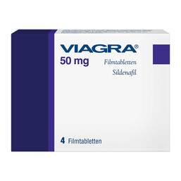 Abbildung: Viagra 50 mg Filmtabletten 4 St, Filmtabletten PZN 08906792