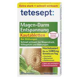 Abbildung: Tetesept Magen-Darm Entspannung Kautabletten Kautabletten, 20 St PZN 08907030