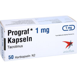 Abbildung: Prograf 1 mg Kapseln 50 St, Hartkapseln PZN 08915288