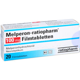 Abbildung: Melperon ratiopharm 100 mg Filmtabletten 20 St, Filmtabletten PZN 08916721