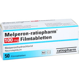 Abbildung: Melperon ratiopharm 100 mg Filmtabletten 50 St, Filmtabletten PZN 08916738