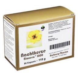 Abbildung: Nachtkerze Bioxera 1000 Kapseln Kapseln, 80 St PZN 08921610