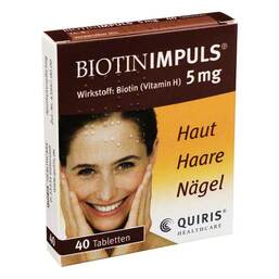 Abbildung: Biotin Impuls 5 mg Tabletten Tabletten, 40 St PZN 08923170