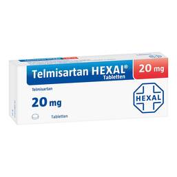 Abbildung: Telmisartan Hexal 20 mg Tabletten 28 St, Tabletten PZN 08926671