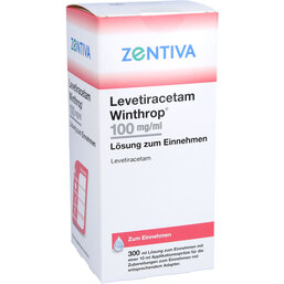 Abbildung: Levetiracetam Winthrop 100 mg / ml Lösung zum Einnehmen 300 ml, Lösung zum Einnehmen PZN 08928210