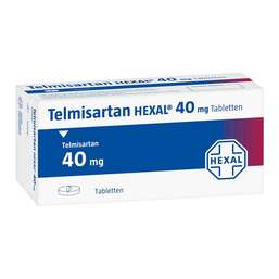 Abbildung: Telmisartan Hexal 40 mg Tabletten 98 St, Tabletten PZN 08928322