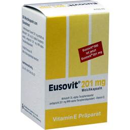 Abbildung: Eusovit 201 mg Weichkapseln Weichkapseln, 50 St PZN 08998245