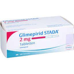 Abbildung: Glimepirid STADA 2 mg Tabletten 180 St, Tabletten PZN 08999115
