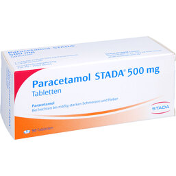 Abbildung: Paracetamol STADA 500 mg Tabletten 50 St, Tabletten PZN 08999345