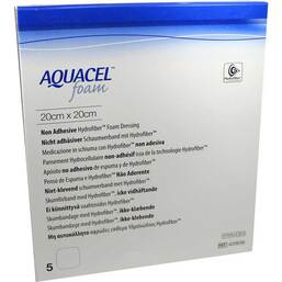 Abbildung: Aquacel Foam nicht adhäsiv 20x20 cm Verband 5 St, Verband PZN 08999836