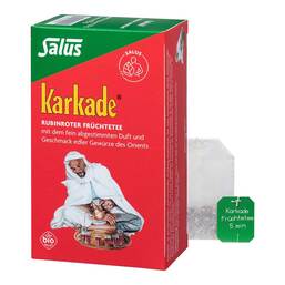 Abbildung: Karkade Früchtetee mit natürlichem Aroma bio Salus 15 St, Filterbeutel PZN 09002331