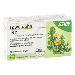 Abbildung: Löwenzahn Arzneitee Taraxaci rad.c.herbae bio Salus 15 St, Filterbeutel PZN 09002348