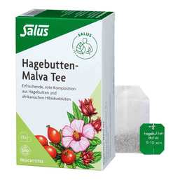 Abbildung: Hagebutten Malva Tee Früchtetee bio Salus Filter. 15 St, Filterbeutel PZN 09002354