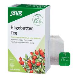 Abbildung: Hagebutten Tee Cynosbati fructus sine semen Salus 15 St, Filterbeutel PZN 09002383