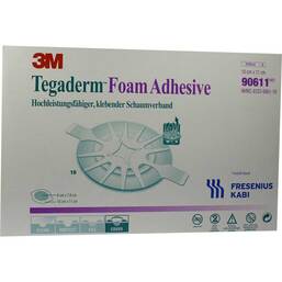 Abbildung: Tegaderm Foam Adhesive Verband 10x11cm 90611 10 St, Verband PZN 09007676