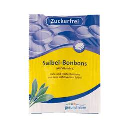 Abbildung: Gesund Leben Salbeibonbons zuckerfrei Bonbons, 100X6 g PZN 09008055